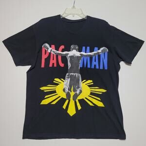 Team Pac Man T-Shirt Black Mens XL No Tag Pre Owned FAST SHIPPING